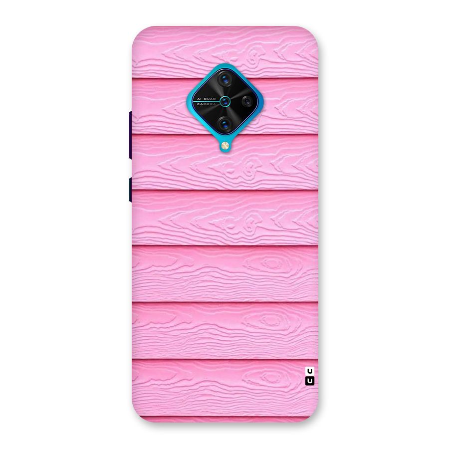Pink Wood Back Case for Vivo S1 Pro