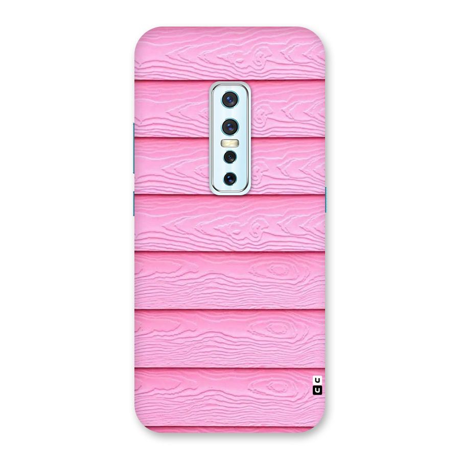 Pink Wood Back Case for Vivo V17 Pro