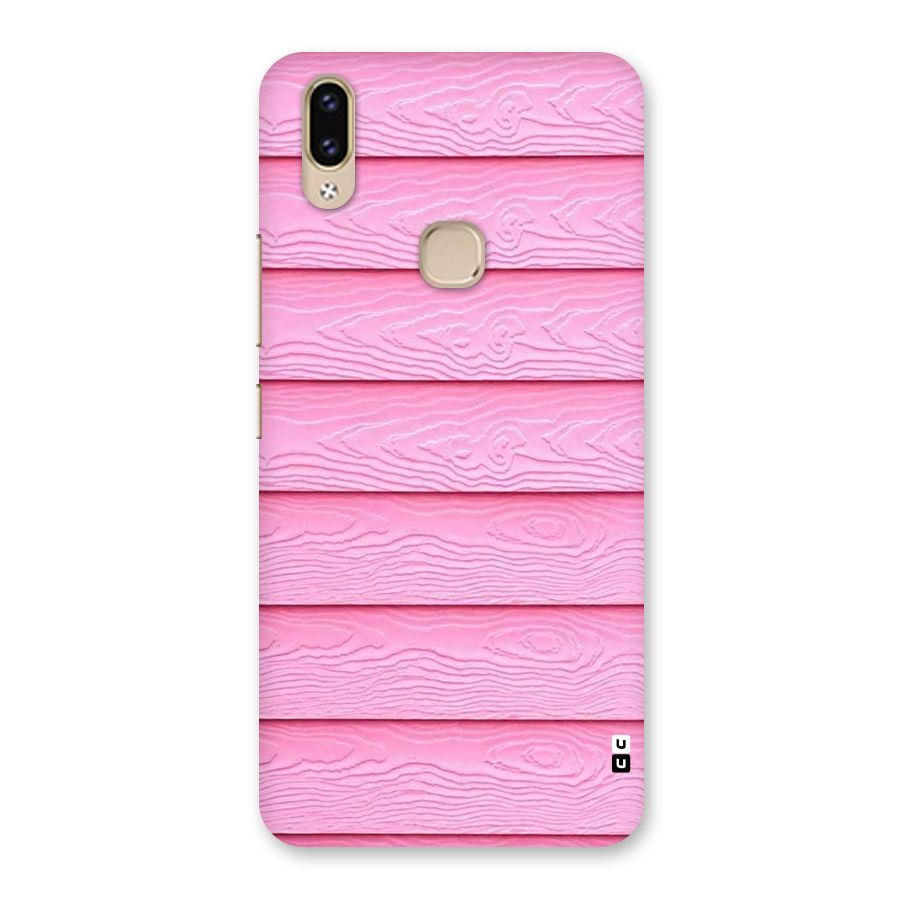 Pink Wood Back Case for Vivo V9 Youth