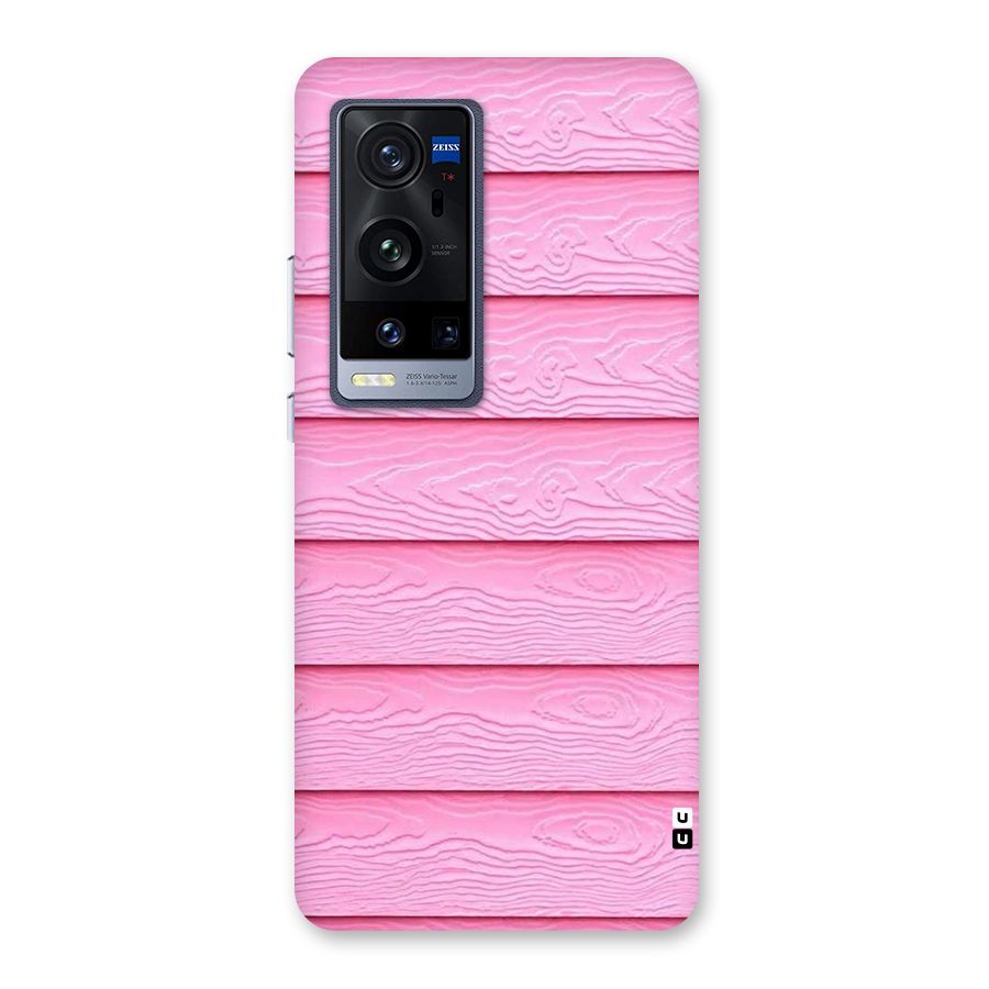 Pink Wood Back Case for Vivo X60 Pro Plus
