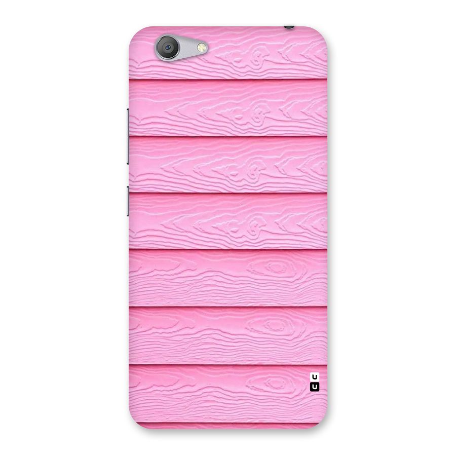 Pink Wood Back Case for Vivo Y53