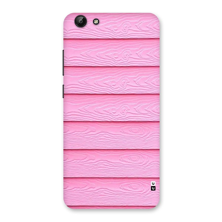 Pink Wood Back Case for Vivo Y69