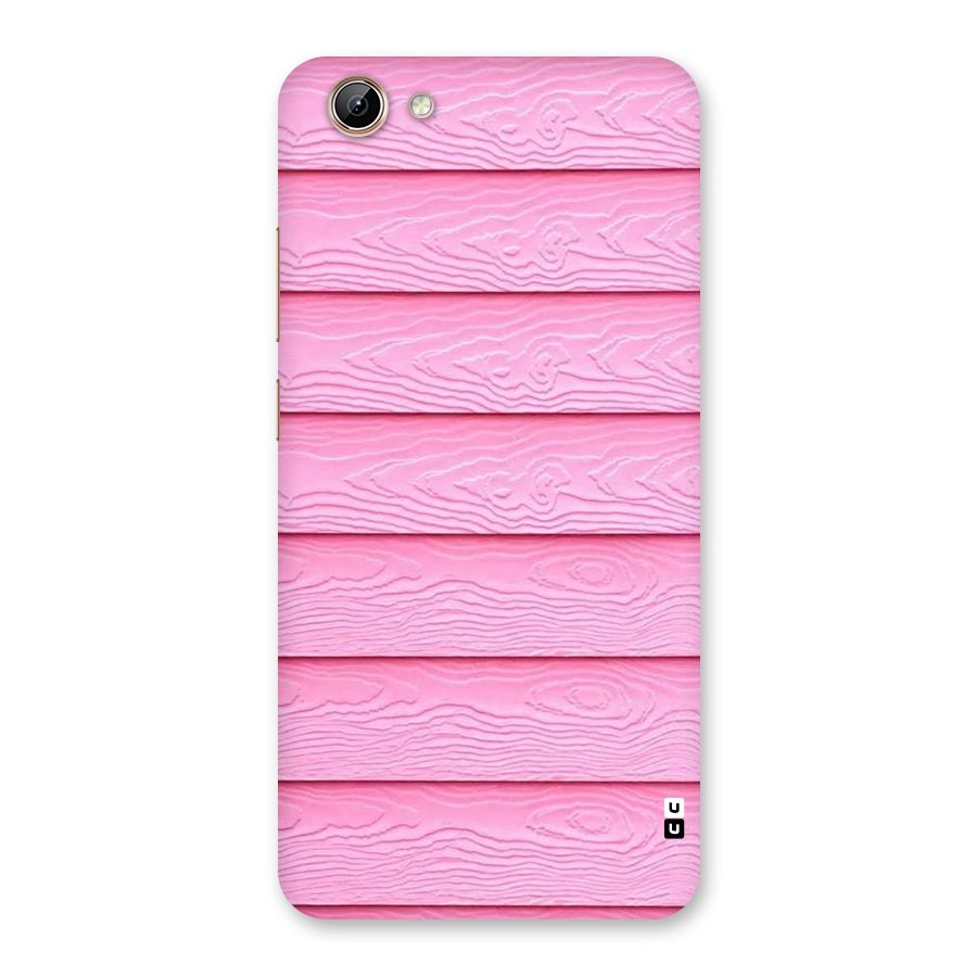 Pink Wood Back Case for Vivo Y71