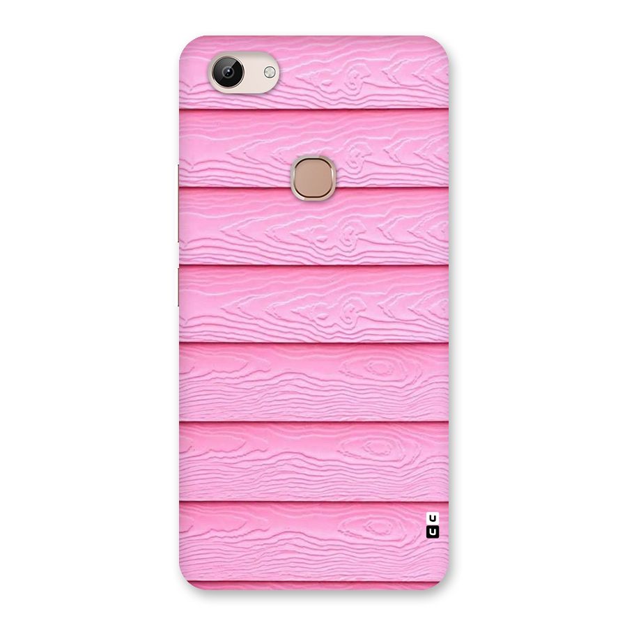 Pink Wood Back Case for Vivo Y83