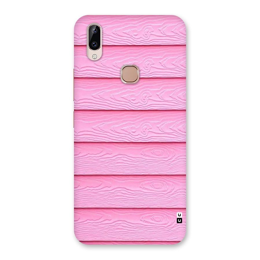 Pink Wood Back Case for Vivo Y83 Pro