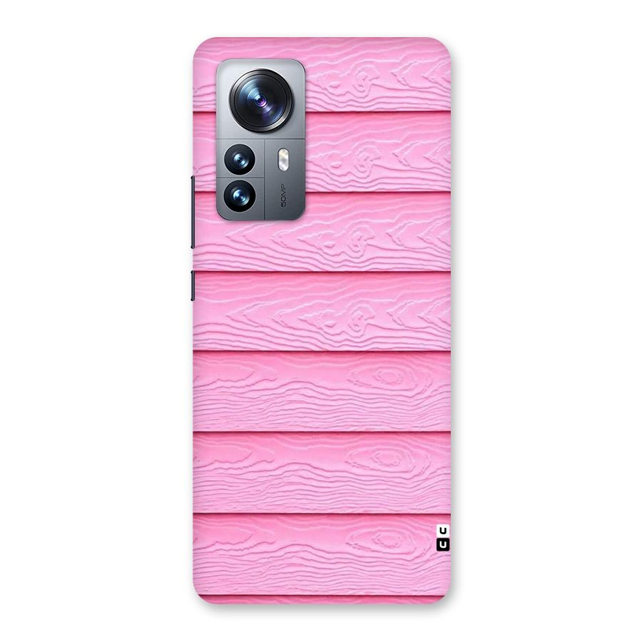 Pink Wood Back Case for Xiaomi 12 Pro
