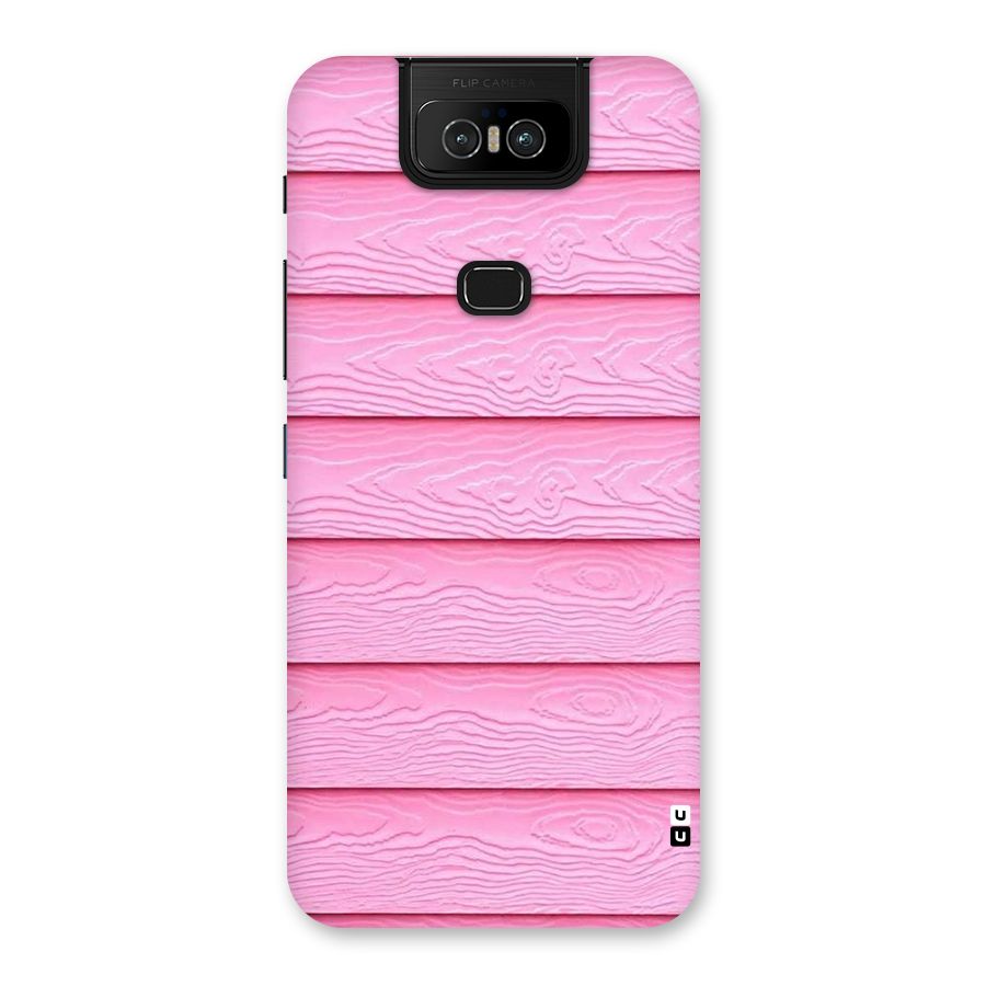 Pink Wood Back Case for Zenfone 6z
