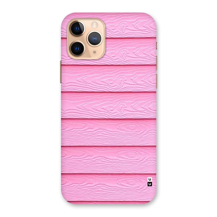 Pink Wood Back Case for iPhone 11 Pro