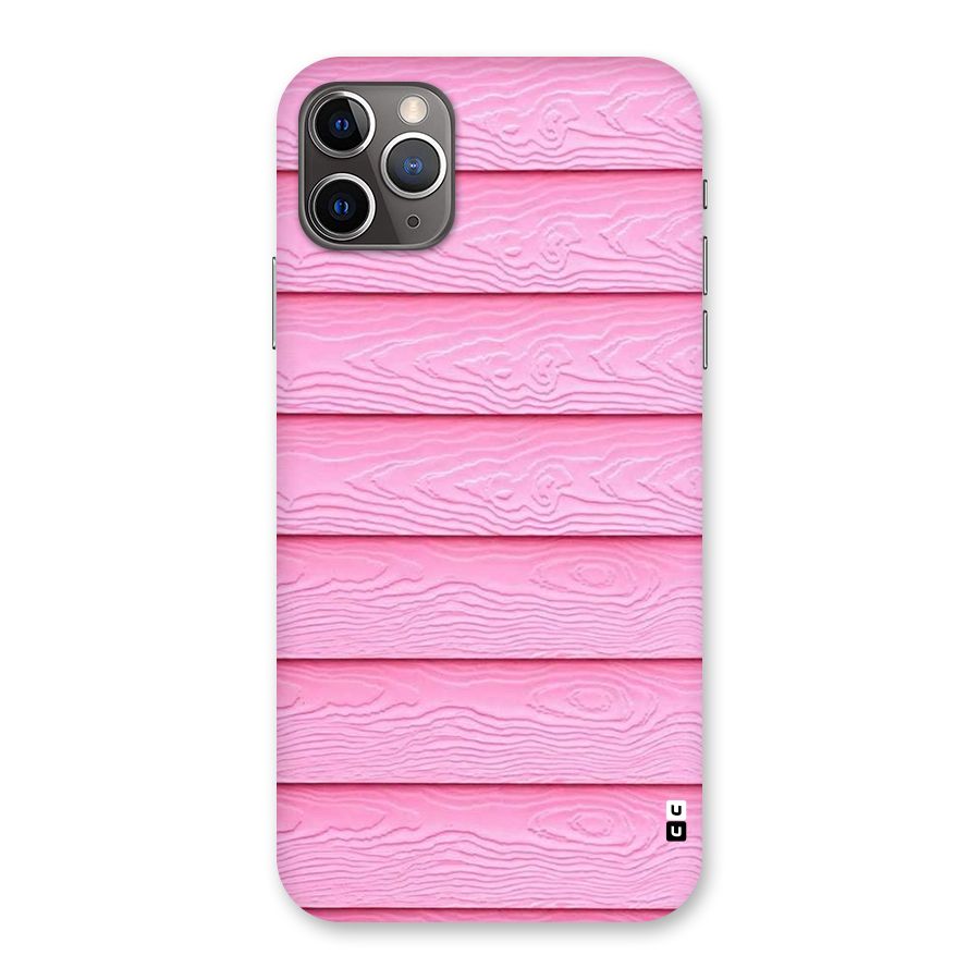 Pink Wood Back Case for iPhone 11 Pro Max