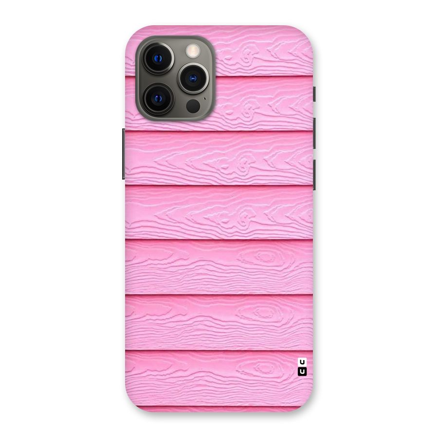 Pink Wood Back Case for iPhone 12 Pro Max