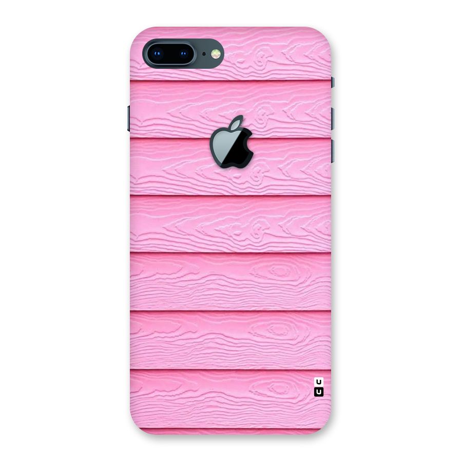 Pink Wood Back Case for iPhone 7 Plus Apple Cut