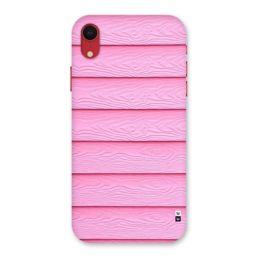 Pink Wood Back Case for iPhone XR