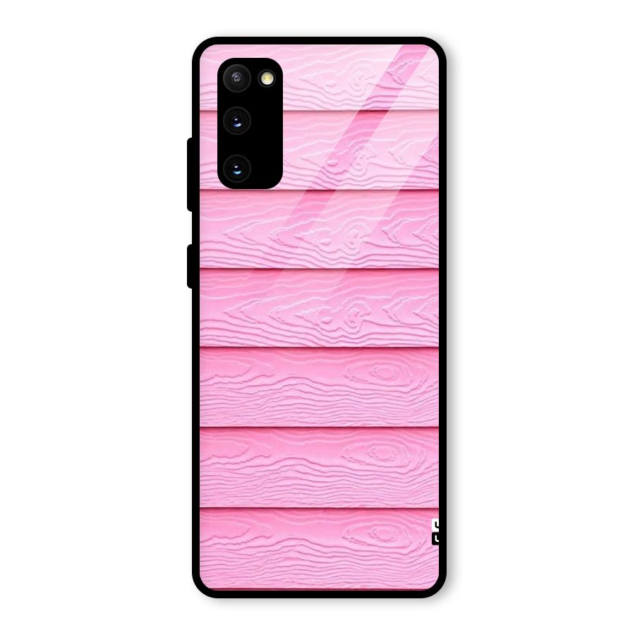 Pink Wood Glass Back Case for Galaxy S20 FE 5G
