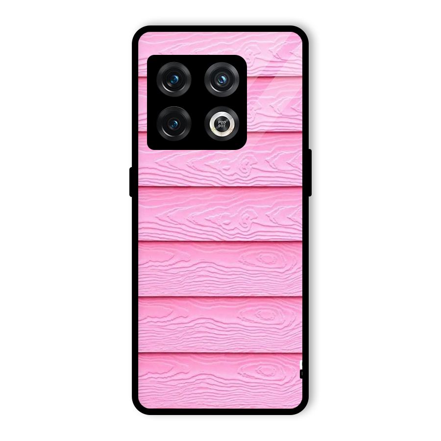 Pink Wood Glass Back Case for OnePlus 10 Pro 5G