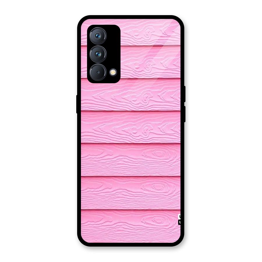 Pink Wood Glass Back Case for Realme GT Master Edition