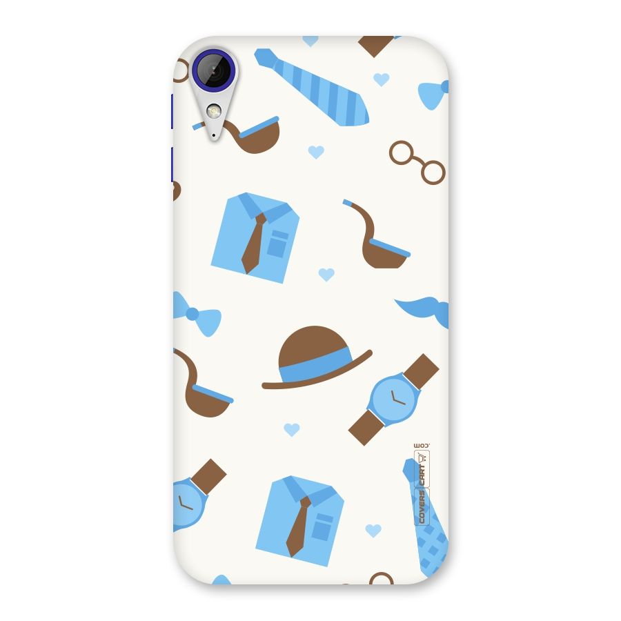 Pipe Hat Watch Pattern Back Case for Desire 830