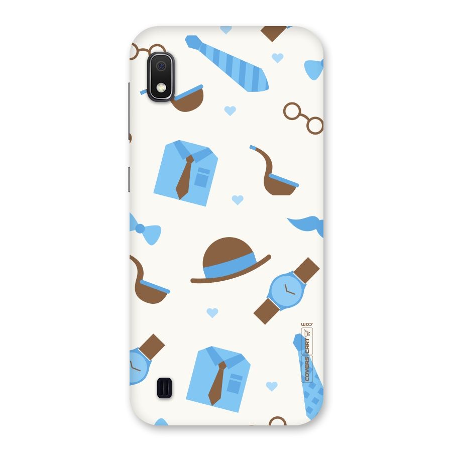 Pipe Hat Watch Pattern Back Case for Galaxy A10