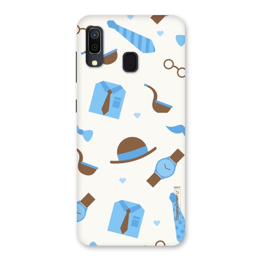 Pipe Hat Watch Pattern Back Case for Galaxy A30