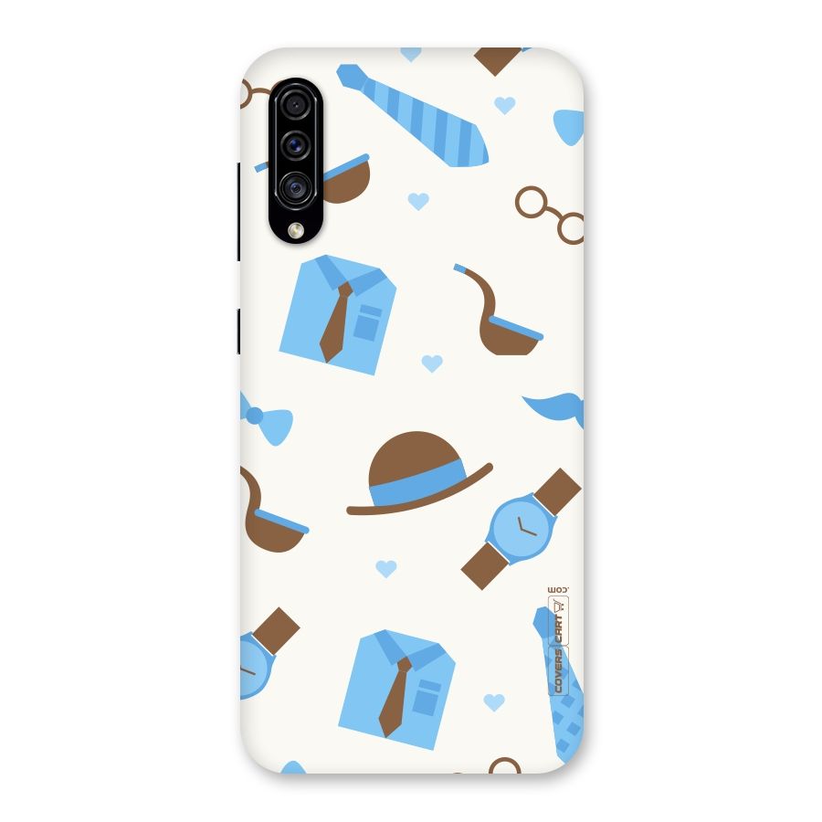 Pipe Hat Watch Pattern Back Case for Galaxy A30s