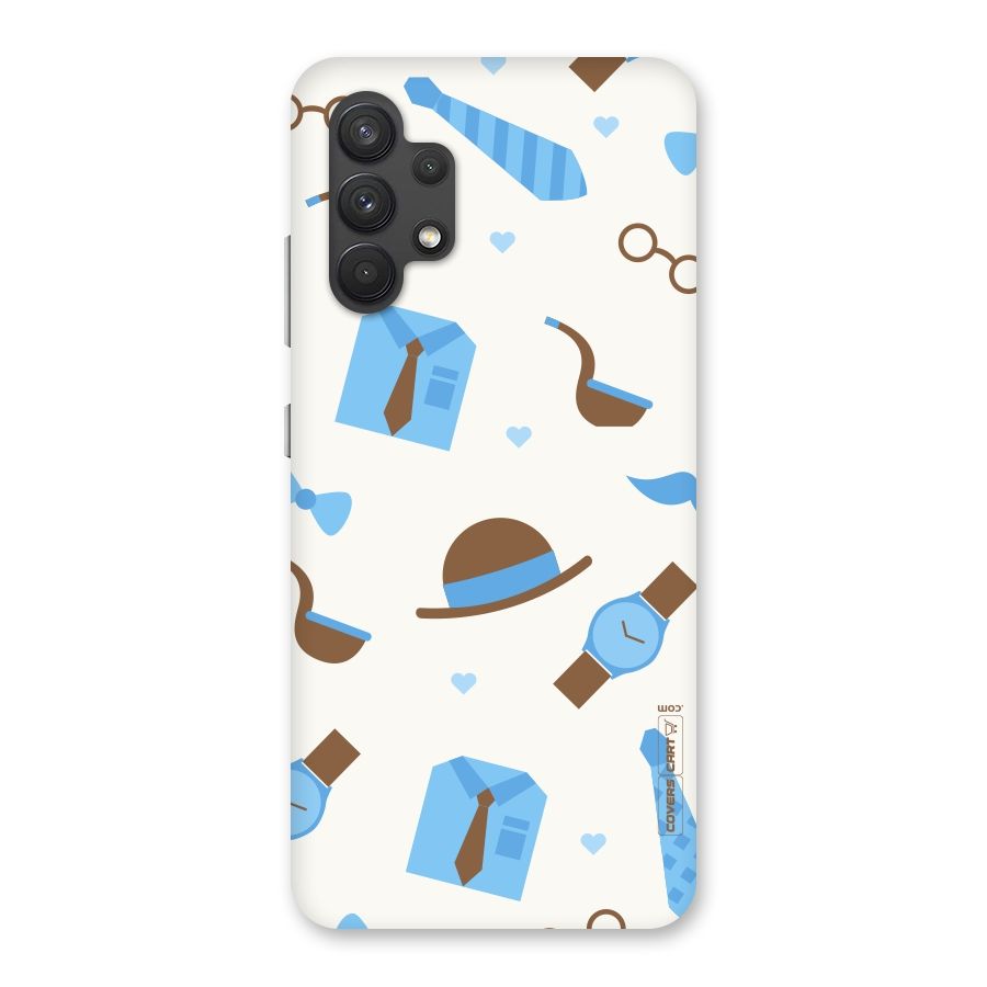 Pipe Hat Watch Pattern Back Case for Galaxy A32