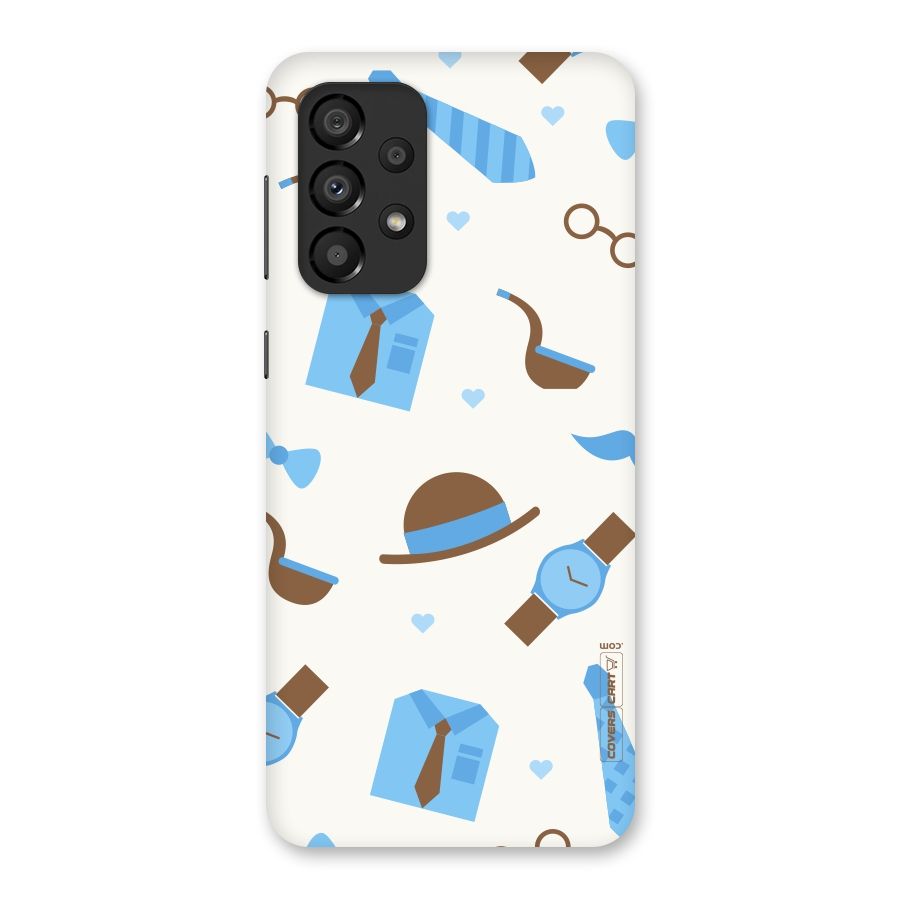 Pipe Hat Watch Pattern Back Case for Galaxy A33 5G