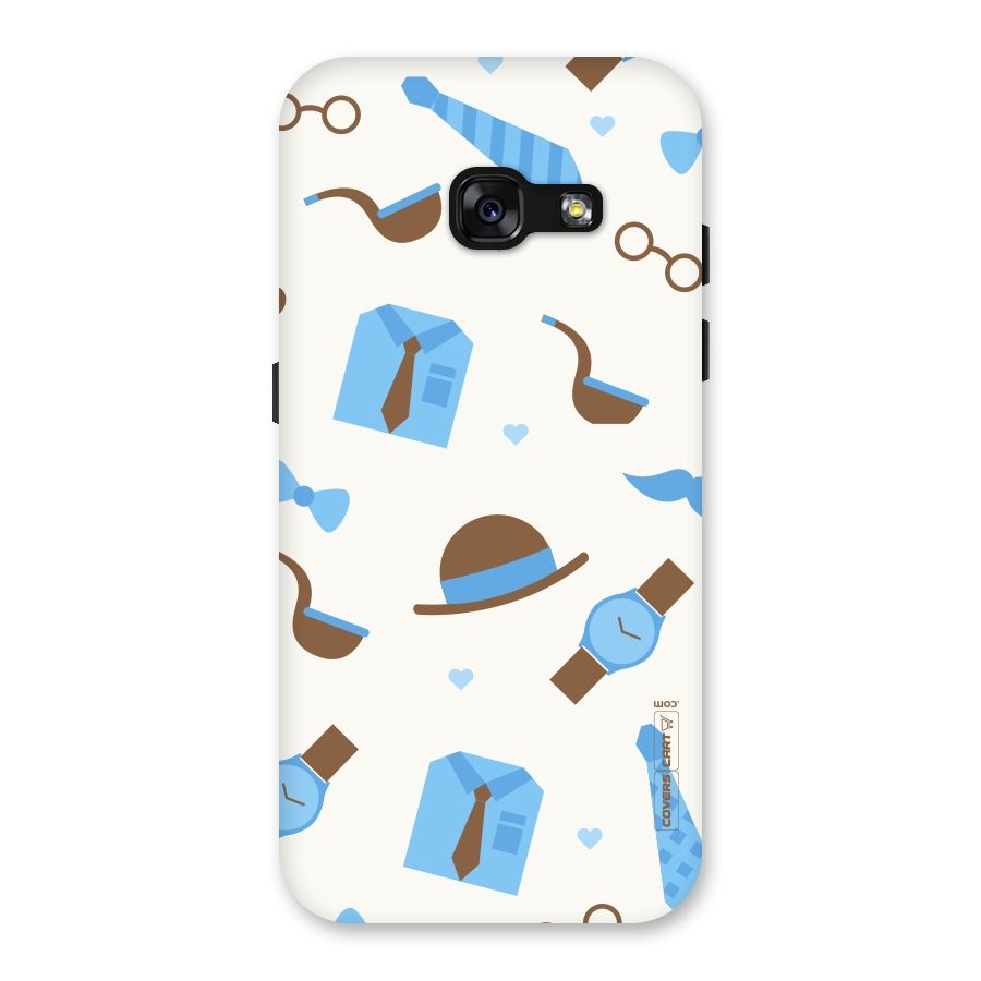Pipe Hat Watch Pattern Back Case for Galaxy A3 (2017)