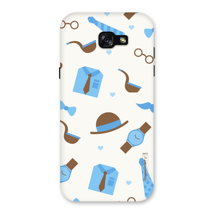 Pipe Hat Watch Pattern Back Case for Galaxy A7 (2017)