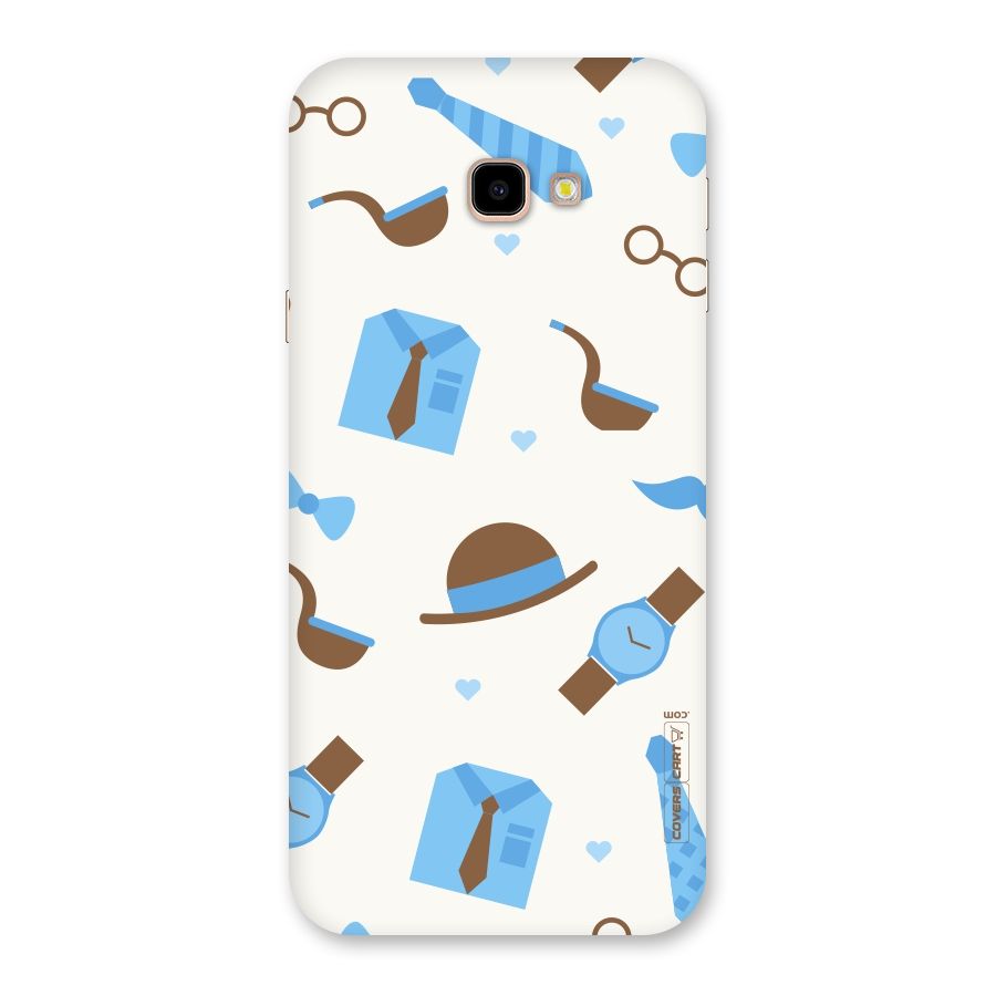 Pipe Hat Watch Pattern Back Case for Galaxy J4 Plus