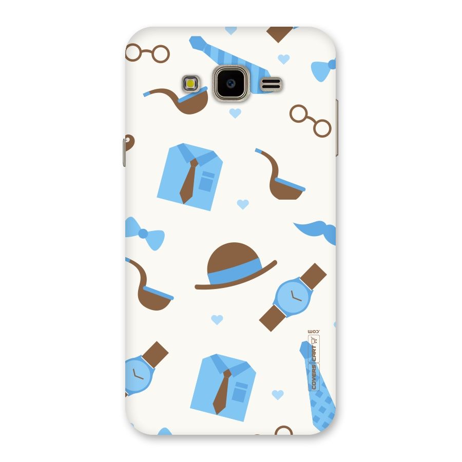 Pipe Hat Watch Pattern Back Case for Galaxy J7 Nxt