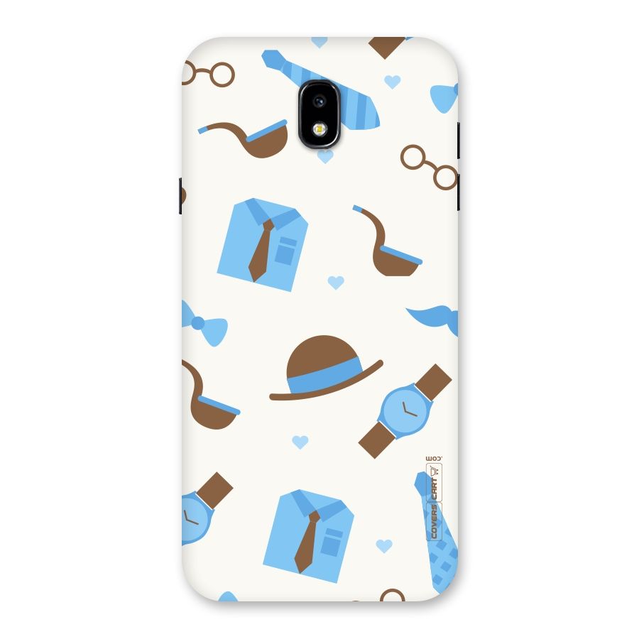 Pipe Hat Watch Pattern Back Case for Galaxy J7 Pro