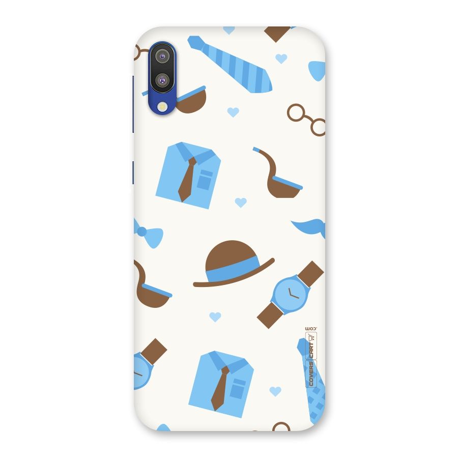 Pipe Hat Watch Pattern Back Case for Galaxy M10