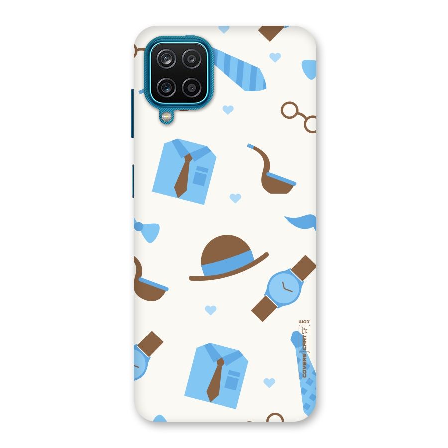 Pipe Hat Watch Pattern Back Case for Galaxy M12