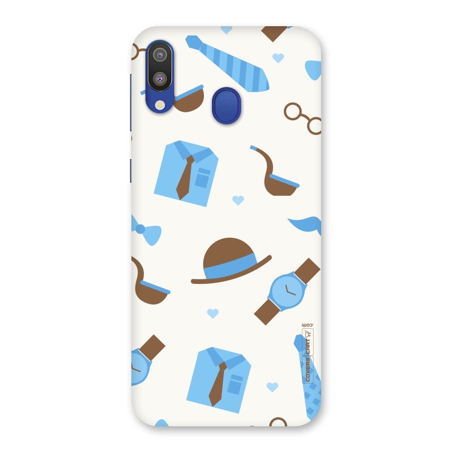 Pipe Hat Watch Pattern Back Case for Galaxy M20