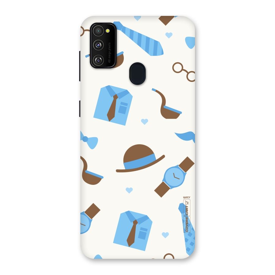 Pipe Hat Watch Pattern Back Case for Galaxy M30s