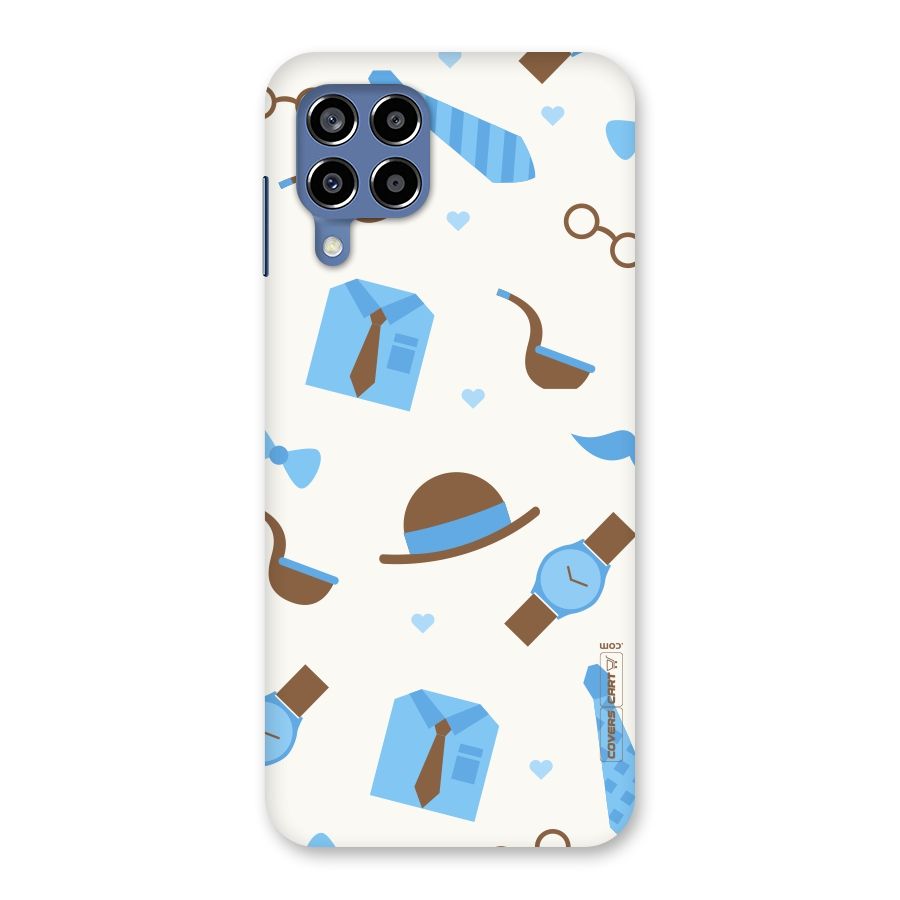 Pipe Hat Watch Pattern Back Case for Galaxy M53 5G
