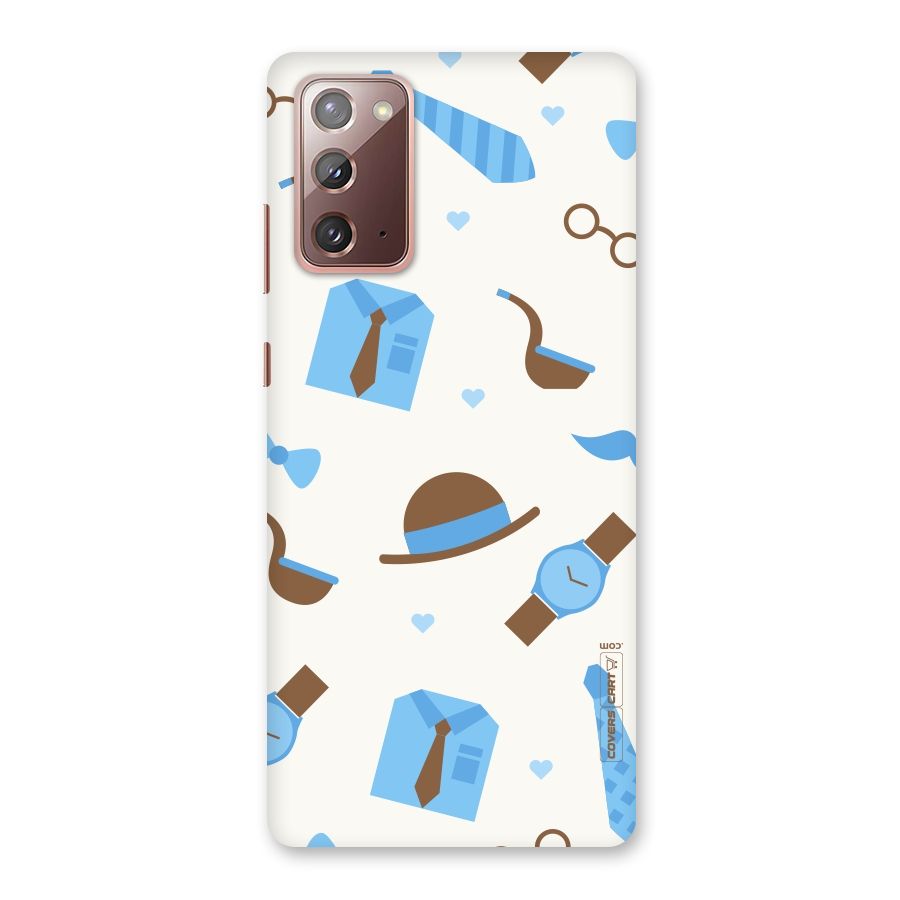 Pipe Hat Watch Pattern Back Case for Galaxy Note 20