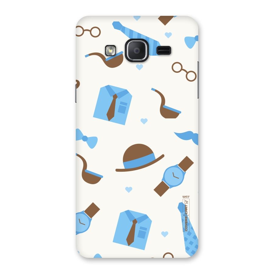 Pipe Hat Watch Pattern Back Case for Galaxy On7 2015
