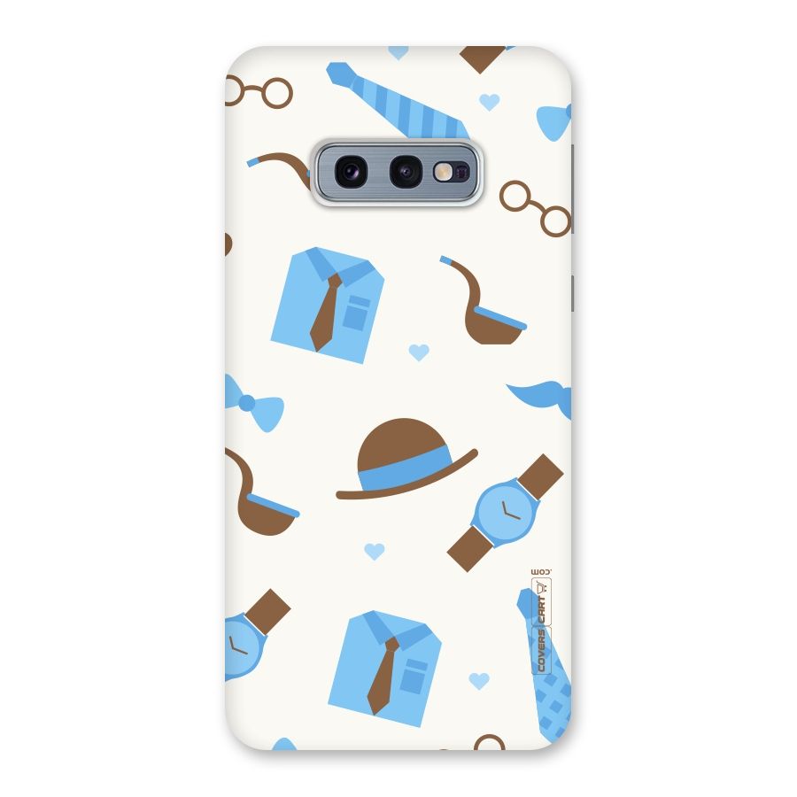 Pipe Hat Watch Pattern Back Case for Galaxy S10e