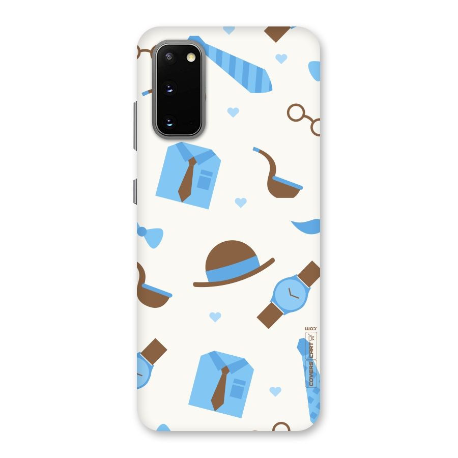 Pipe Hat Watch Pattern Back Case for Galaxy S20