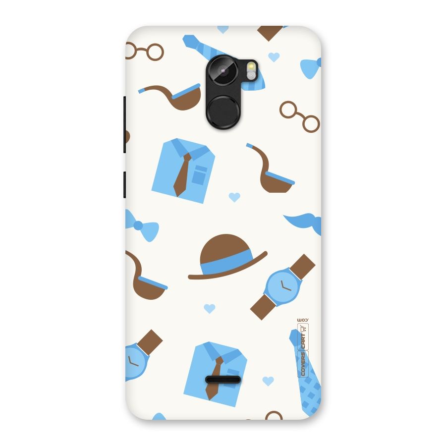 Pipe Hat Watch Pattern Back Case for Gionee X1