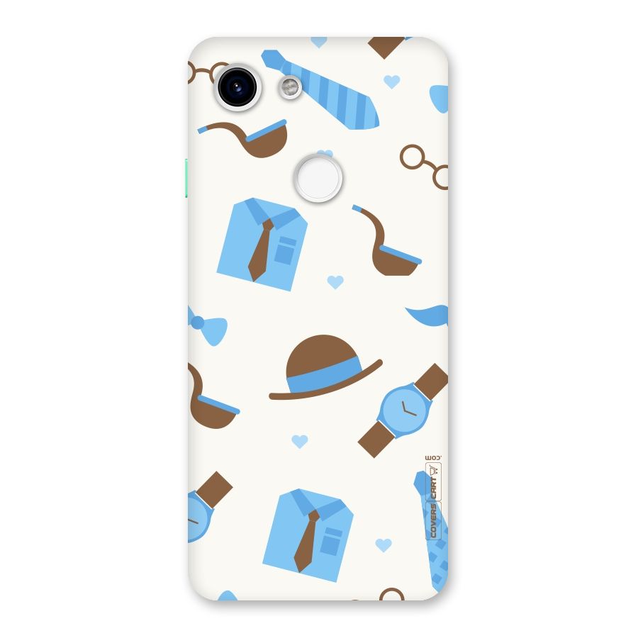 Pipe Hat Watch Pattern Back Case for Google Pixel 3