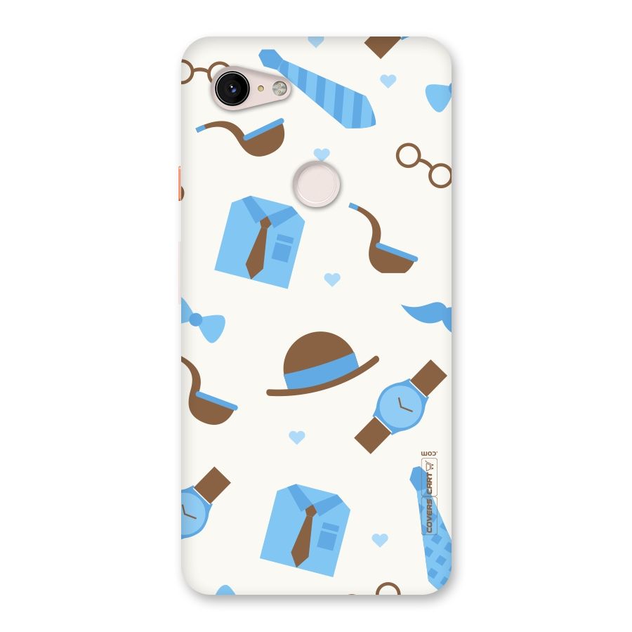 Pipe Hat Watch Pattern Back Case for Google Pixel 3 XL
