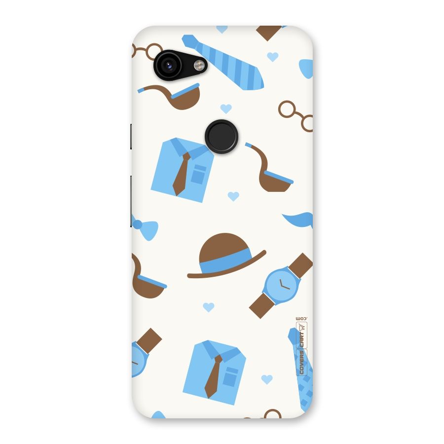 Pipe Hat Watch Pattern Back Case for Google Pixel 3a