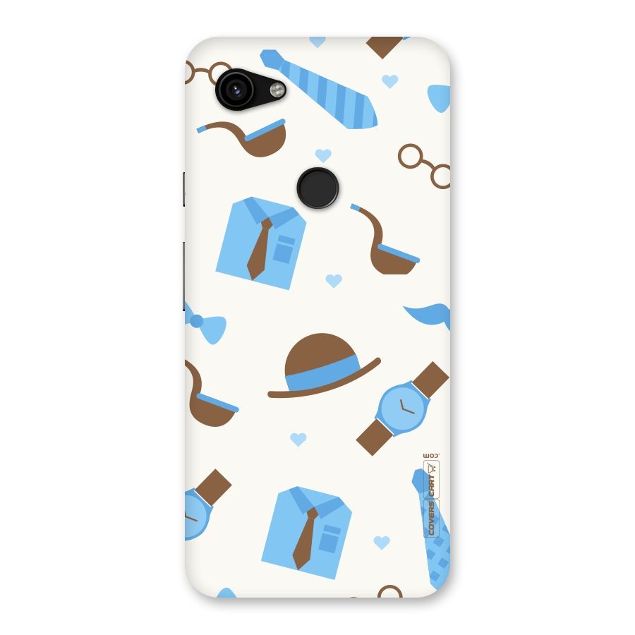 Pipe Hat Watch Pattern Back Case for Google Pixel 3a XL