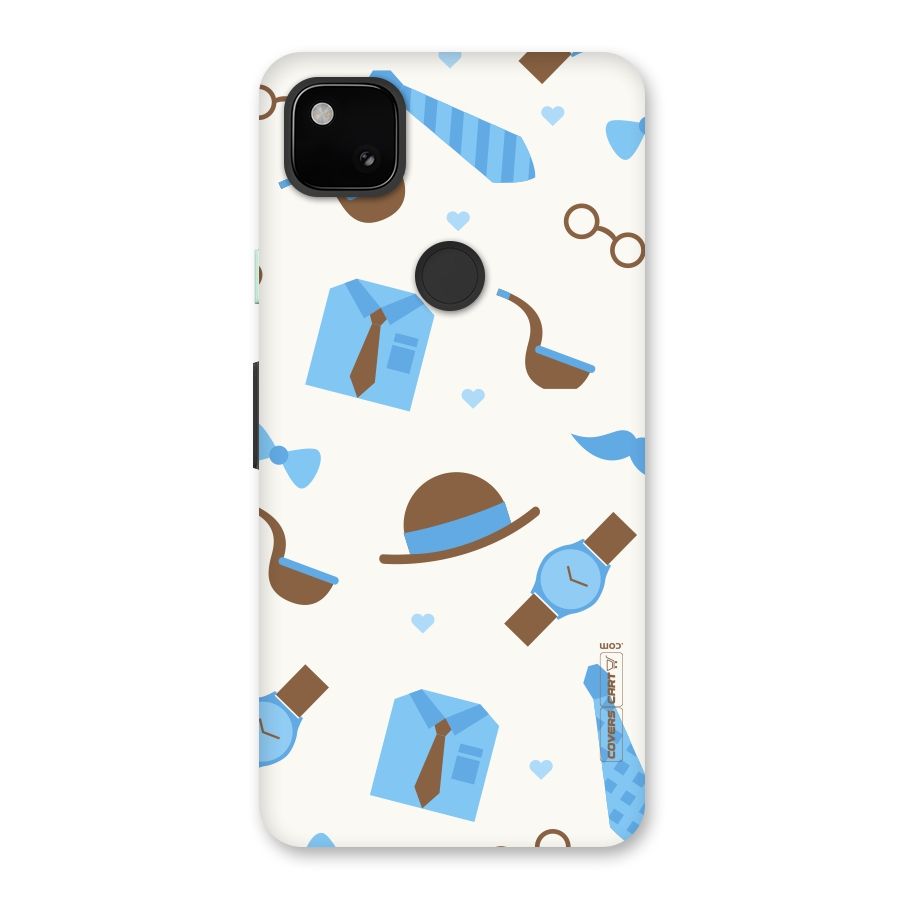 Pipe Hat Watch Pattern Back Case for Google Pixel 4a