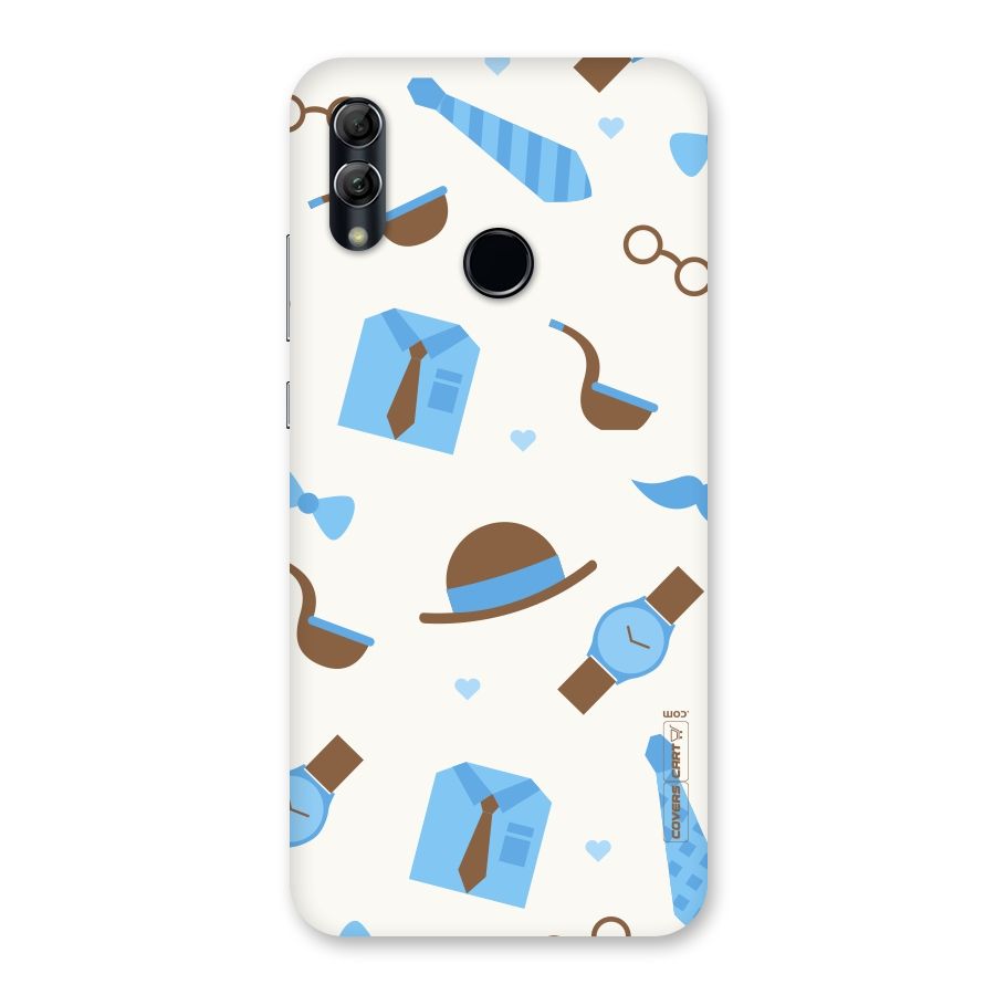Pipe Hat Watch Pattern Back Case for Honor 10 Lite