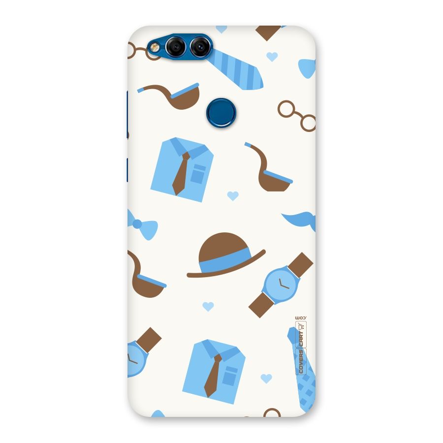 Pipe Hat Watch Pattern Back Case for Honor 7X