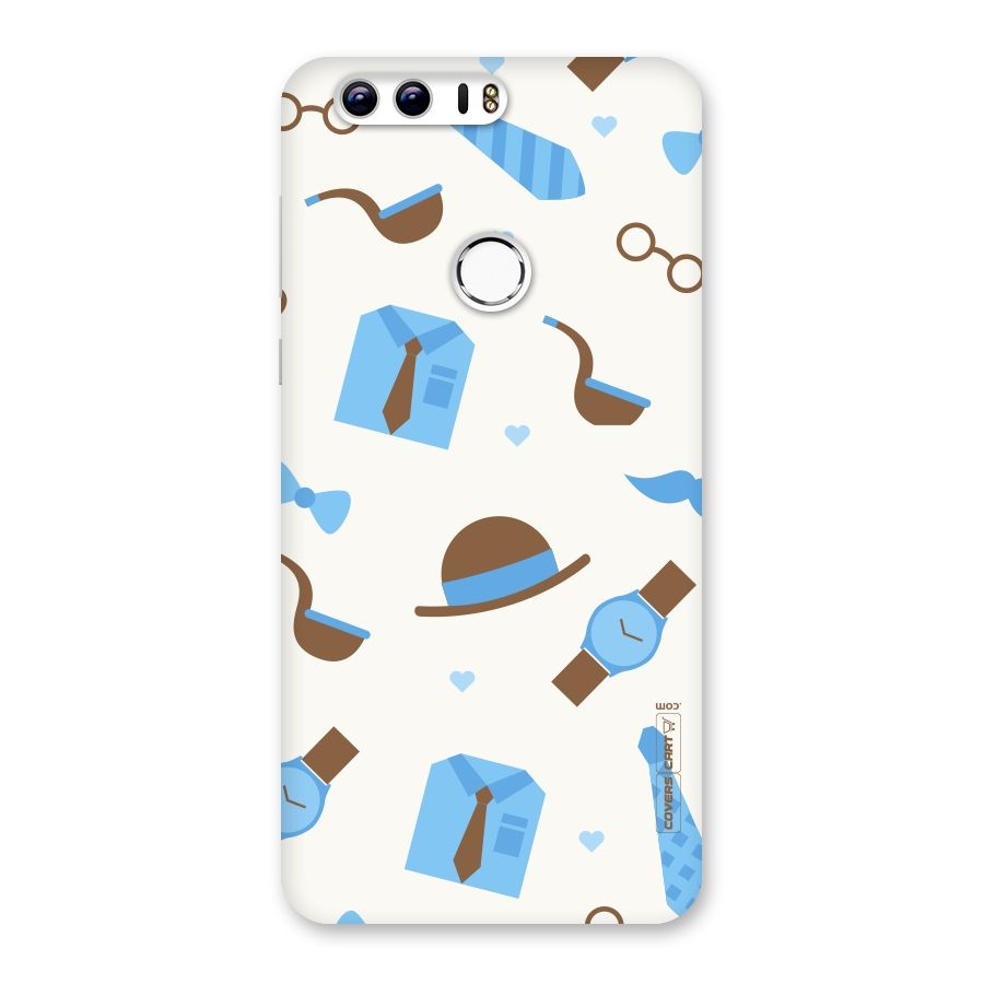 Pipe Hat Watch Pattern Back Case for Honor 8