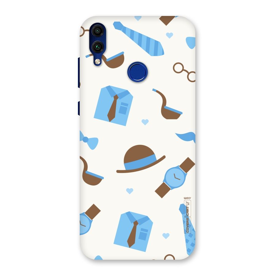 Pipe Hat Watch Pattern Back Case for Honor 8C