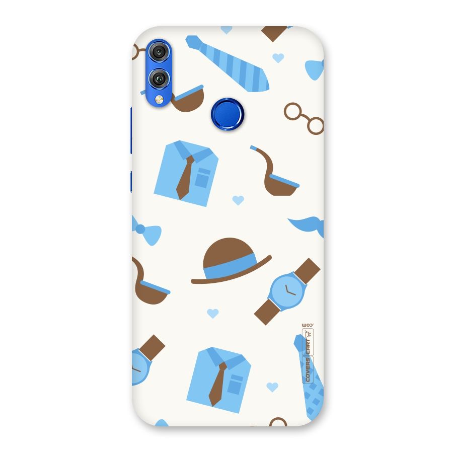 Pipe Hat Watch Pattern Back Case for Honor 8X